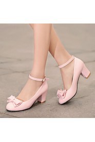 Women's Shoes Heel Heels Heels Office & Career / Dress / Casual Black / Blue / Pink / White/38-2