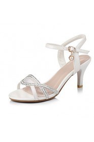 Women's Shoes Stiletto Heels/Sling back Sandals Office & Career/Dress Pink/White