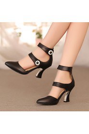 Women's Shoes Heel Heels / Pointed Toe Sandals / Heels Office & Career / Dress / Casual Black / Pink / White