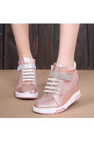 Women's Shoes Leatherette Wedge Heel Wedges / Heels Fashion Sneakers Outdoor / Office & Career / Athletic / Casual Pink