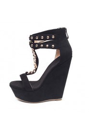 Women's Shoes Heel Wedges / Heels / Peep Toe / Platform Sandals / Heels Outdoor / Dress / Casual Black
