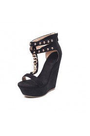 Women's Shoes Heel Wedges / Heels / Peep Toe / Platform Sandals / Heels Outdoor / Dress / Casual Black