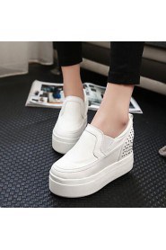 Women's Shoes Rivet Flange Platform Round Toe Increased Within Leisure Fashion Sneakers