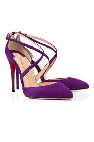 Women's Shoes Stiletto Heel Heels / Pointed Toe Heels Party & Evening / Dress / Casual Purple