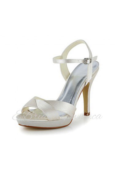 Satin Wedding Stiletto Heel Pumps Sandals (More Colors)