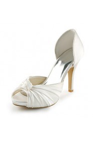 Women's Wedding Shoes Heels / Peep Toe Sandals Wedding / Party & Evening / Dress Ivory