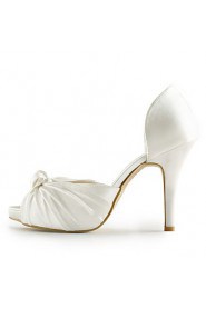 Women's Wedding Shoes Heels / Peep Toe Sandals Wedding / Party & Evening / Dress Ivory