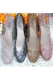 Women's Shoes Libo New Style Hot Sale Office / Casual Black/Gold/Silver/Pink Comfort Sparkling Summer Hollow Flats