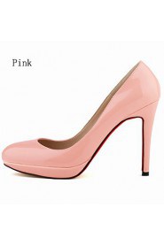 Women's Shoes Leatherette Stiletto Heel Heels / Platform / Round Toe Heels Party & Evening / Blue / Yellow / Green