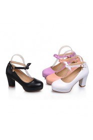 Women's Shoes Chunky Heel Round Toe Pumps Dress Shoes More Colors Available