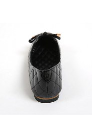 Women's Shoes Leatherette Flat Heel Comfort / Round Toe Flats Casual Black