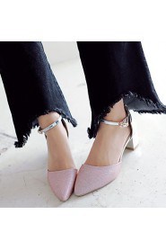 Women's Wedding Shoes Heels / Pointed Toe Heels Wedding / Party & Evening / Dress Pink / Silver / Gold