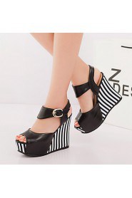 Women's Shoes Heel Wedges / Heels / Peep Toe / Platform Sandals / Heels Outdoor / Dress / CasualBlack / Blue