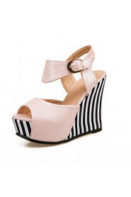 Women's Shoes Heel Wedges / Heels / Peep Toe / Platform Sandals / Heels Outdoor / Dress / CasualBlack / Blue