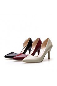 Women's Shoes Stiletto Heels/Pointed Toe Heels Office & Career/Party & Evening/Dress Black/White/Burgundy