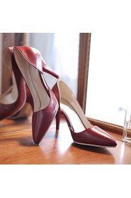 Women's Shoes Stiletto Heels/Pointed Toe Heels Office & Career/Party & Evening/Dress Black/White/Burgundy