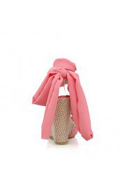 Women's Shoes Wedges / Heels / Peep Toe / Platform Sandals / Heels Outdoor / Dress / Casual Pink / Almond / Beige