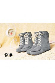 Women's Shoes Round Toe Wedge Heel Ankle Boots More Colors available