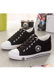 Women's Shoes Fabric Wedge Heel Comfort Round Toe Fashion Sneakers