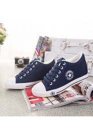 Women's Shoes Fabric Wedge Heel Comfort Round Toe Fashion Sneakers