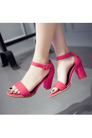 Women's Shoes Heel Heels / Peep Toe Sandals / Heels Outdoor / Dress / Casual Black / Red / Gray/139