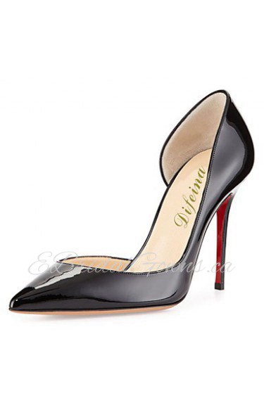 Women's Shoes Patent Leather Stiletto Heel Heels / Pointed Toe Heels Wedding / Party & Evening / Dress