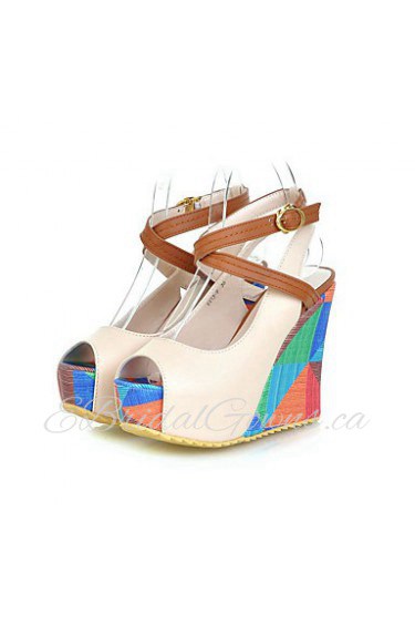 Women's Shoes Wedge Heel Peep Toe Pumps Dress Shoes More Colors available