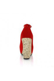 Women's Wedge Heel Wedges Pumps/Heels with Rhinestone Shoes(More Colors)