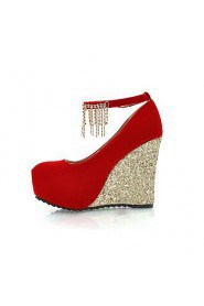 Women's Wedge Heel Wedges Pumps/Heels with Rhinestone Shoes(More Colors)