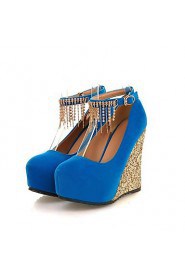 Women's Wedge Heel Wedges Pumps/Heels with Rhinestone Shoes(More Colors)