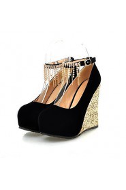 Women's Wedge Heel Wedges Pumps/Heels with Rhinestone Shoes(More Colors)