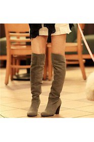 Women's Shoes Slouch Chunky Heel Over Knee High Boots More Colors available