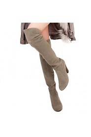 Women's Shoes Slouch Chunky Heel Over Knee High Boots More Colors available