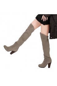 Women's Shoes Slouch Chunky Heel Over Knee High Boots More Colors available