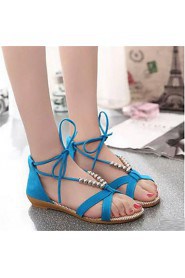 Women's Shoes Synthetic Low Heel Mary Jane Sandals Dress / Casual Black / Blue / White / Orange