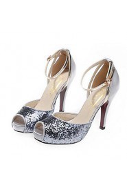 Women's Wedding Shoes Heels/Peep Toe/Platform Heels Wedding/Office & Career/Dress/Party & Evening Black/Red/Silver/Gold