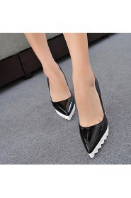 Women's Shoes Chunky Heel Heels/Pointed Toe/Closed Toe Pumps/Heels Dress/Casual Black/Red/White/Silver/Gray