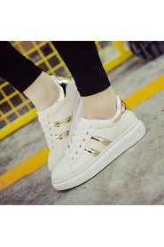 Women's Shoes Patent Leather Platform Comfort Fashion Sneakers Outdoor / Athletic / Casual Black / Green / Red / Gold