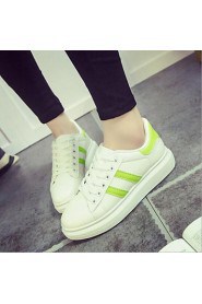 Women's Shoes Patent Leather Platform Comfort Fashion Sneakers Outdoor / Athletic / Casual Black / Green / Red / Gold