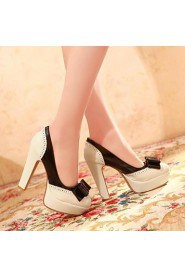 Women's Shoes Round Toe Chunky Heel Pumps Shoes More Colors Available