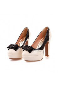 Women's Shoes Round Toe Chunky Heel Pumps Shoes More Colors Available