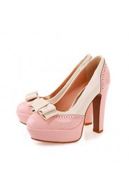 Women's Shoes Round Toe Chunky Heel Pumps Shoes More Colors Available