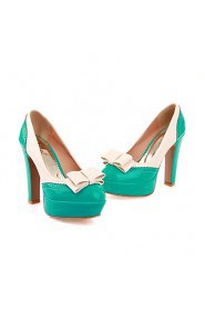 Women's Shoes Round Toe Chunky Heel Pumps Shoes More Colors Available