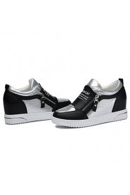 Women's Shoes Synthetic Wedge Heel Wedges / Creepers / Comfort Heels Office & Career / Dress / Casual Black / White