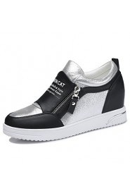 Women's Shoes Synthetic Wedge Heel Wedges / Creepers / Comfort Heels Office & Career / Dress / Casual Black / White