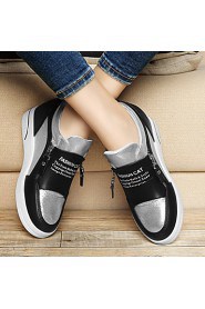 Women's Shoes Synthetic Wedge Heel Wedges / Creepers / Comfort Heels Office & Career / Dress / Casual Black / White