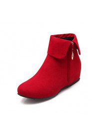 Women's Shoes Wedge Heel Round Toe Booties More Colors available