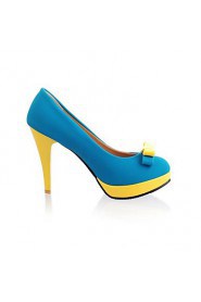 Women's Shoes Round Toe Stiletto Heel Pumps Shoes with Bowknot More Colors available