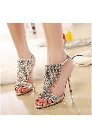 Women's Shoes Stiletto Heel Heels Sandals Casual Silver/Gold