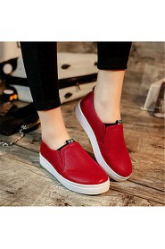 Women's Shoes Leatherette Platform Creepers Athletic Shoes Outdoor / Work & Duty / Athletic / Casual Black / Red